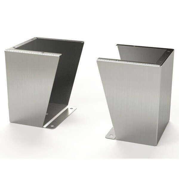 Floor Stand Kit, 12 in. H x 10 in. W x 9.12 in. L, 304 Stainless Steel, 1 PR